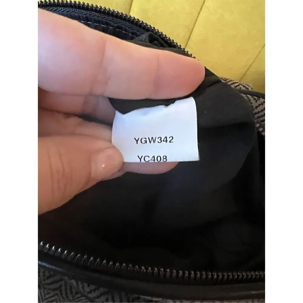 Giorgio Armani vintage fabric with Leather Hand Bag